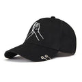 Casquette visière brodée avec boucle de baseball