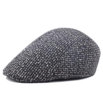 Casquette de béret épais plat Gatsby en laine
