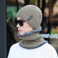 Ensemble bonnet écharpe en tricot chaud