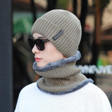 Ensemble bonnet écharpe en tricot chaud