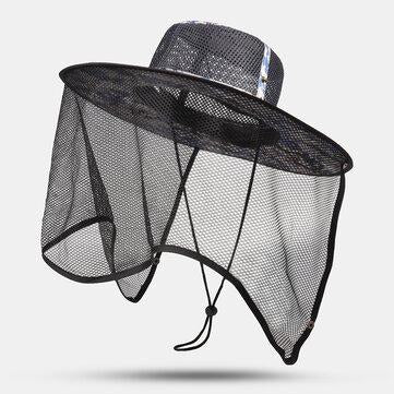 Casquette de pêche en plein air respirant maille gaze chapeau décontracté