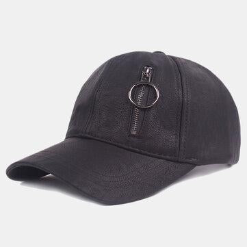 Chapeaux chauds coupe-vent en similicuir vintage