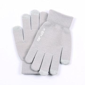 Gants pour écran tactile Gant chaud tricoté résistant aux coupures