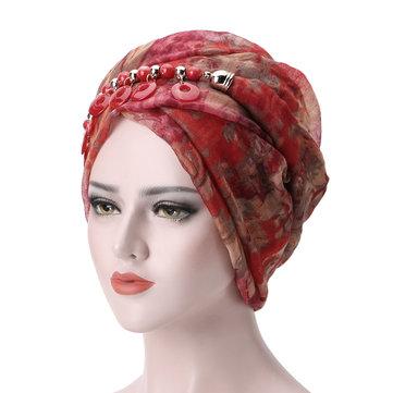 Chapeau de turban de cravate ethnique de collier de fil de Bali