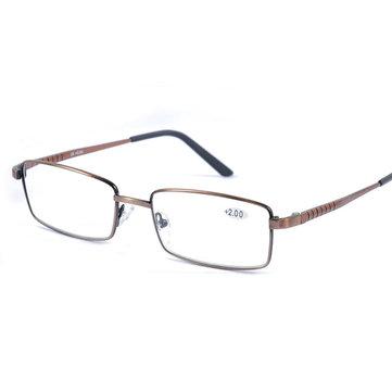 Lunettes de lecture à monture carrée en métal