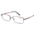 Lunettes de lecture à monture carrée en métal