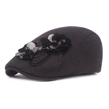 Béret ethnique de fleur de coton vogue