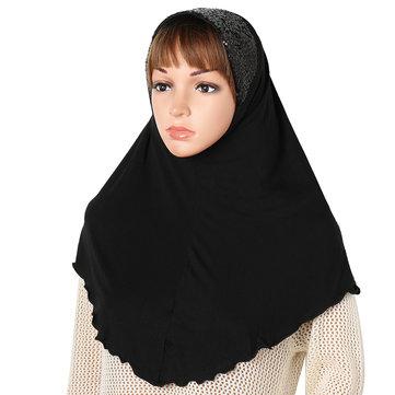 Paillettes cousues au foulard musulman pour couverture facile