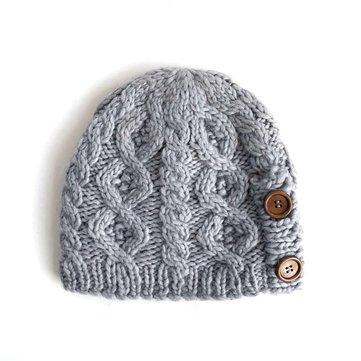 Warm knitted wool hat