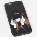 Casque Mode mignon TPU Soft Cas de téléphone
