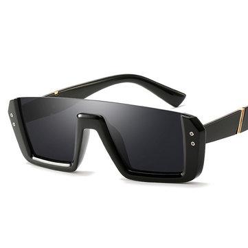 Lunettes de soleil rétro-carrées anti-UV pour PC