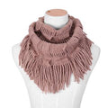 Écharpes tricotées chaudes chaudes de collier avec le pompon