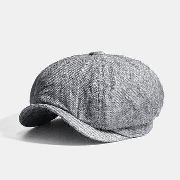 Cabbie Lvy Flat Hat Summer Octagonal Newsboy Cap