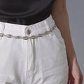 Bijoux transfrontaliers Beach Frosty Geometric Chain Creative Single Layer Shell Belt