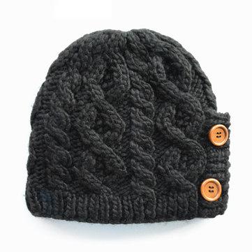 Warm knitted wool hat