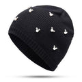 Bonnet en laine et perles