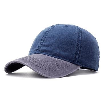 Chapeau ajustable Vintage unisexe en denim délavé