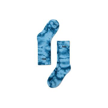 Starry Blue Tie Dye Broderie anglaise Couple Style Tide Medium Long Chaussettes
