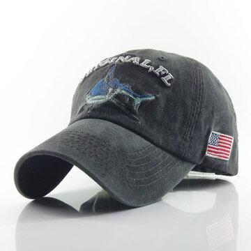 Casquette de baseball Chapeau de soleil rétro Chapeaux de broderie de requin
