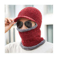 Cache-oreilles Bonnet tricoté durcissant Ensemble de chapeaux coupe-vent