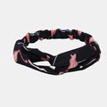 Imprimer cheveux élastiques Bande mousseline de soie soie bandeau croix bandeau accessoires de cheveux en plein air