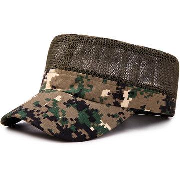 Chapeau plat camouflage