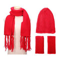 Women hat scarf gloves costume