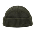 Bonnet unisexe en tricot de couleur unie en laine