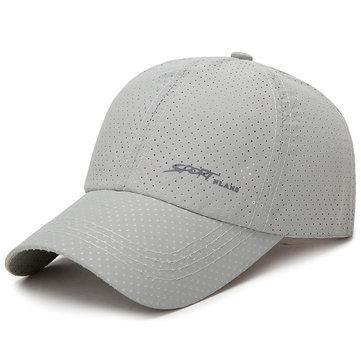 Casquette de baseball respirante en maille couleur unie pour l'été