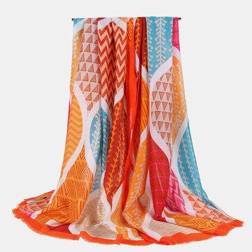Foulard imprimé foulard multifonctionnel multicolore ethnique