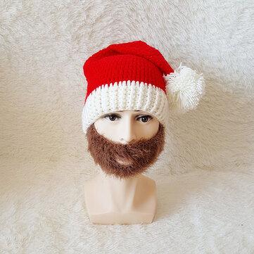 Bonnets de Père Noël tricotés en hiver