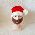 Bonnets de Père Noël tricotés en hiver