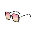 Lunettes de soleil ocre couleur Ocean Square Lunettes de soleil rétro semi-métalliques