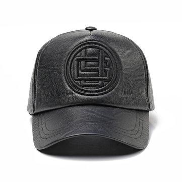 Casquette de baseball en cuir artificiel
