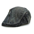 Chapeau à visière en denim de coton