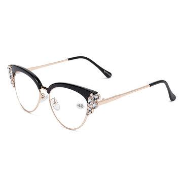 Lunettes de lecture unisexes à monture métallique élégante