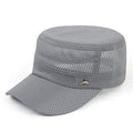 Chapeau plat ajustable en maille estivale