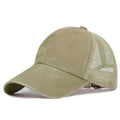 Casquette de baseball en tissu lavé rétro de couleur unie respirante