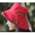 National Style Cotton Breathable Folding Adjustable Hat