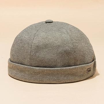 Chapeau de marin de chapeau de coton de hip hop de chapeaux de crâne de couleur unie