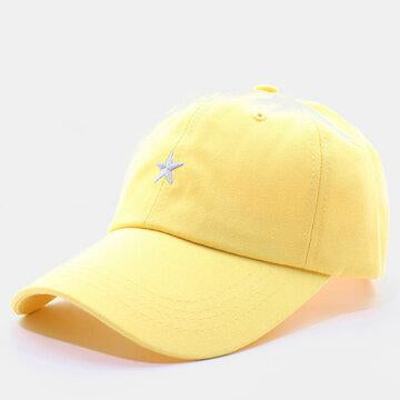 Men and women pentagram embroidery cartoon baseball cap couple cap